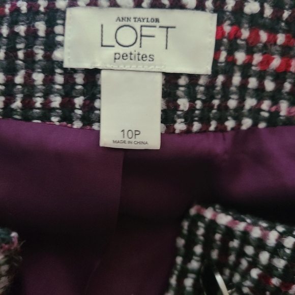 Ann Taylor LOFT Tweed Cropped jacket size 10p/8reg - Picture 7 of 7